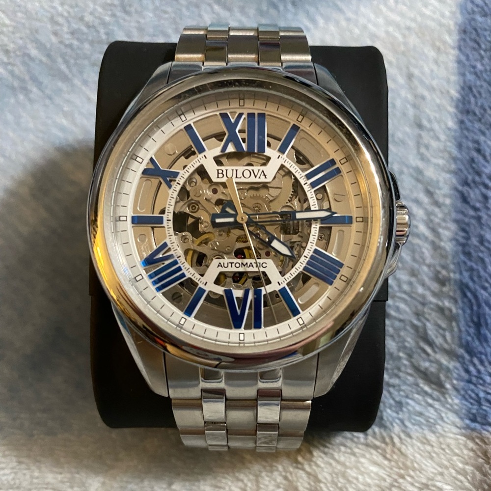 Men’s automatic classic Bulova watch.